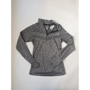 Nike DRI Fit Gray Running Active Quarter Zip Size Medium Womans